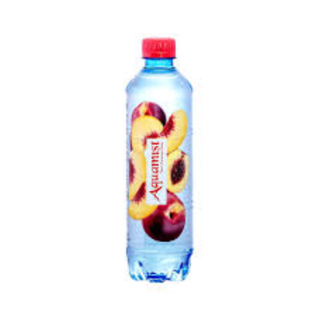 AQUAMIST PEACH  FLAVOURED WATER 500ML
